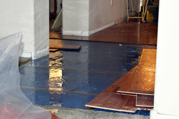 Professional Burst Pipe Cleanup technician working in Peekskill, NY
